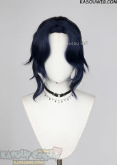 Arcane S2 Caitlyn dark blue wavy ponytail wig