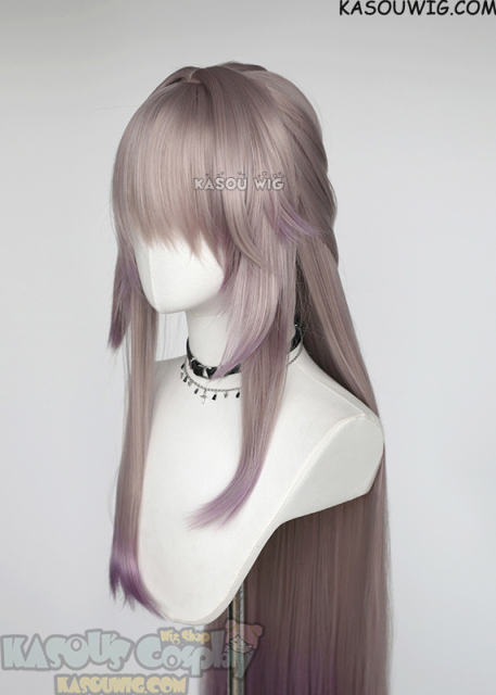 Honkai: Star Rail The Herta 110cm long straight pinkish-brown purple gradient wig