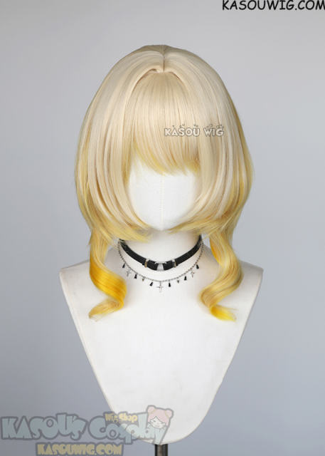 Honkai: Star Rail Aglaea pastel blonde to yellow ombre bob wig