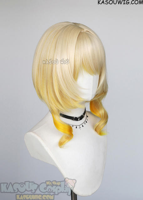 Honkai: Star Rail Aglaea pastel blonde to yellow ombre bob wig