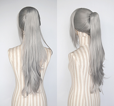 asako♡ L-2 / SP37 Indigo Purple 75cm long straight wig . Heating