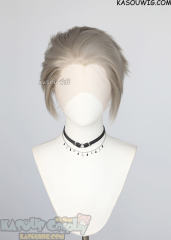 Lace Front>>> Beige Blonde all back spiky wig LFS-1/KA007