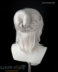 The Witcher 3 Cirilla Fiona Elen Riannon pre-styled bun wig