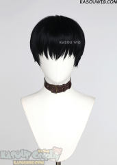 Witch Hat Atelier Olruggio / Solo Leveling Sung Jin woo short black bob undercut wig