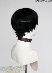 Witch Hat Atelier Olruggio / Solo Leveling Sung Jin woo short black bob undercut wig