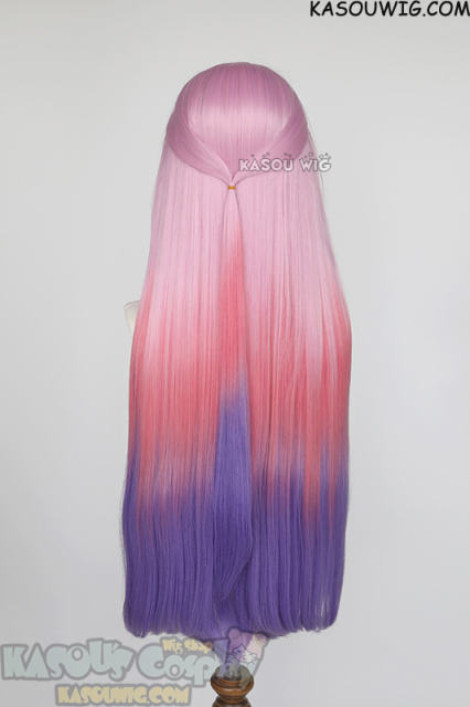 Genshin Impact Citlali 88cm long straight pink purple 3 tone ombre wig
