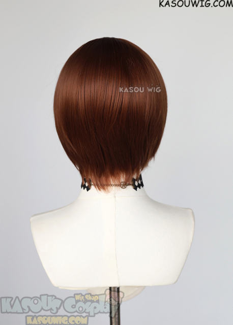 S-2 / KA026 Walnut Brown  smooth cosplay wig with long bangs