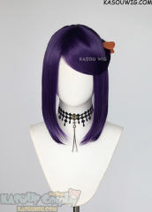 S-3 / SP37 Indigo Purple ponytail base wig with long bangs