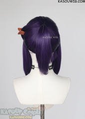 S-3 / SP37 Indigo Purple ponytail base wig with long bangs