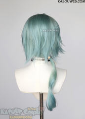 Honkai: Star Rail Anaxa 63cm ponytail mint to blue ombre wig