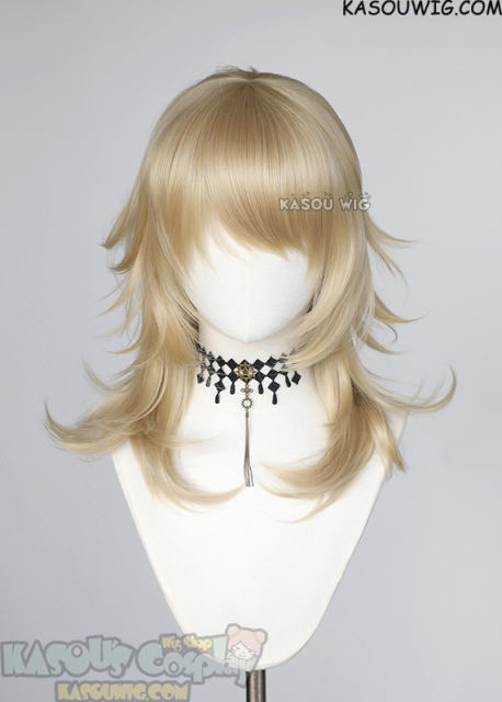 M-3 KA009 Beach Blonde 52cm long layered choppy wig