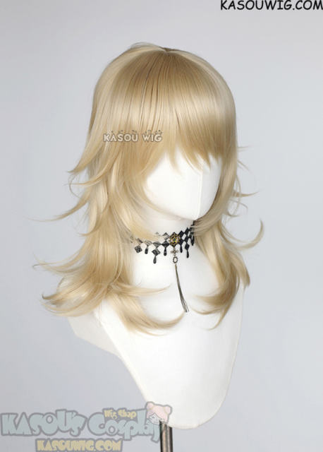 M-3 KA009 Beach Blonde 52cm long layered choppy wig