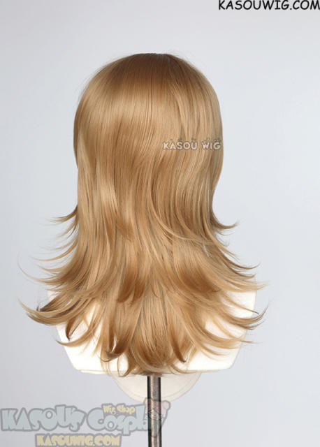 M-3 KA017 Dark Natural Blonde 52cm long layered choppy wig