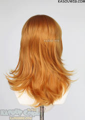 M-3 KA019 Carrot Orange 52cm long layered choppy wig