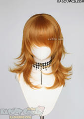 M-3 KA019 Carrot Orange 52cm long layered choppy wig
