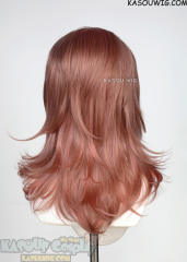M-3 KA037 Dusty Pink 52cm long layered choppy wig