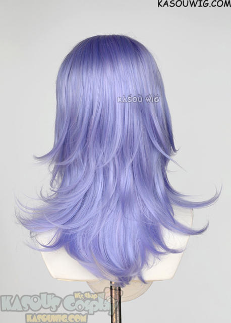 M-3 KA056 Pastel Lavender 52cm long layered choppy wig