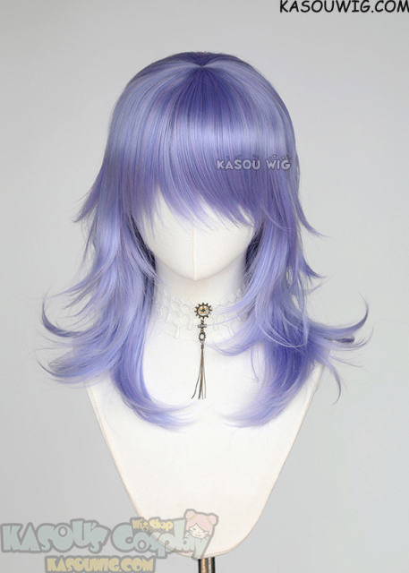 M-3 KA056 Pastel Lavender 52cm long layered choppy wig