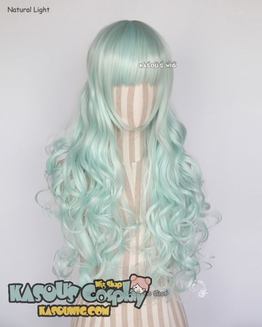 DISCOUNTED 【14 Colors】L-1 75cm long curly wig . Hiperlon fiber