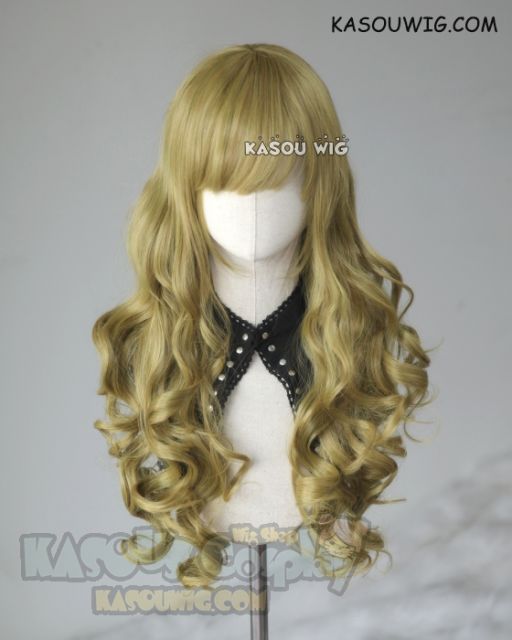 DISCOUNTED 【14 Colors】L-1 75cm long curly wig . Hiperlon fiber