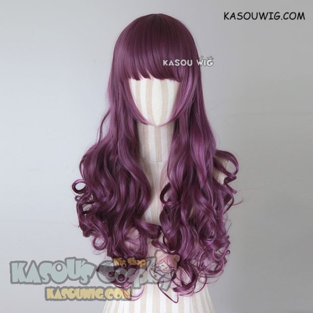 DISCOUNTED 【14 Colors】L-1 75cm long curly wig . Hiperlon fiber