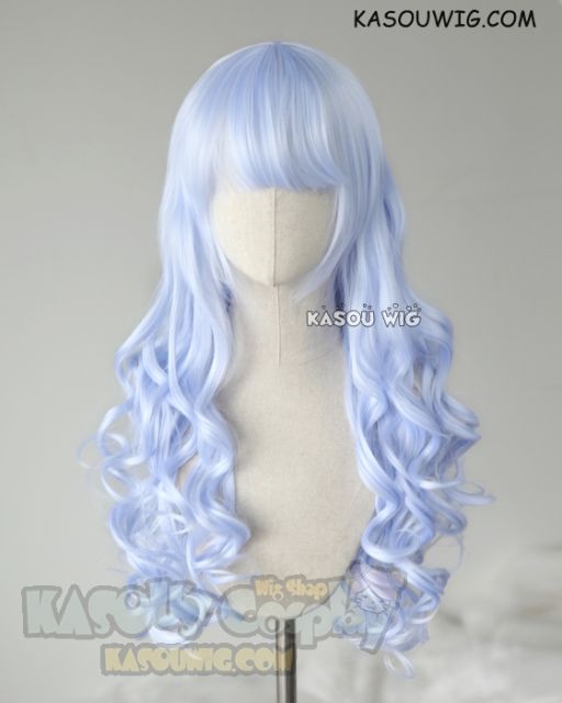 DISCOUNTED 【14 Colors】L-1 75cm long curly wig . Hiperlon fiber