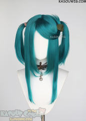 M-2 /  KA063 ┇ 50CM / 19.7" pine green pigtails base wig with long bangs