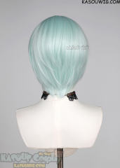 S-2 / SP16 pastel mint green short bob smooth cosplay wig with long bangs