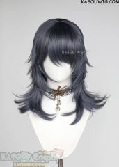 M-3 SP29 Bluish Gray 52cm long layered choppy wig