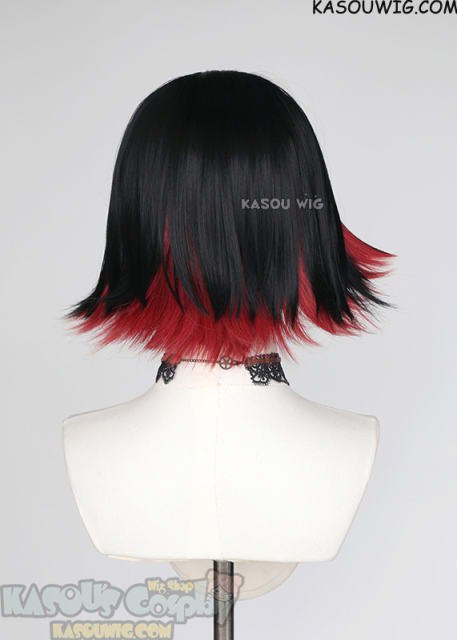 Zenless Zone Zero Ellen Joe short black red flippy wig