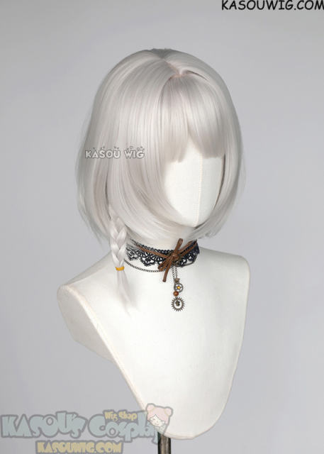 Zenless Zone Zero Anby siver side-parted bob wig