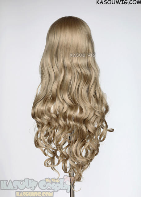 L-1 / KA016 tanned blonde 75cm long curly wig