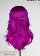 M-3 KA053  Red Violet Purple 52cm long layered choppy wig