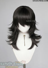 M-3 SP09 Dark Gray 52cm long layered choppy wig