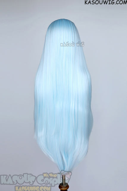 L-4 KA045 100cm/39.5" long straight versatile Light Cyan wig