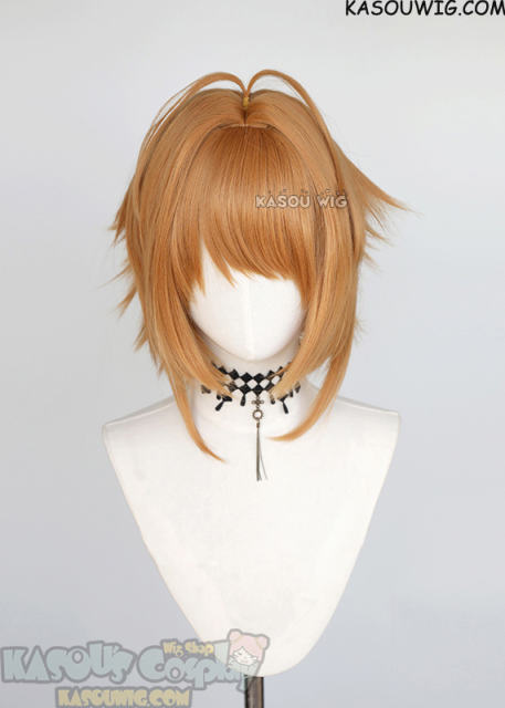 Cardcaptor Sakura Clear Card Kinomoto Sakura pre-styled short golden orange wig