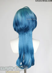 Rock is a Lady's Modesty Tina Isemi green blue ombre wig