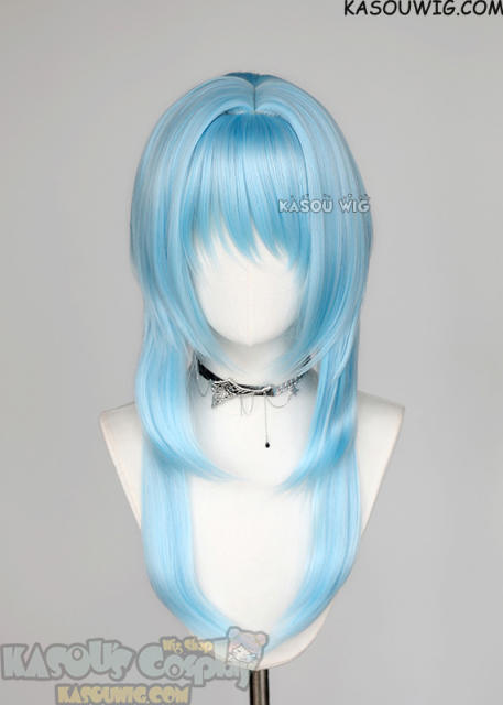 【63 Colors】M-4 short bob wig with 60cm long layered side bangs