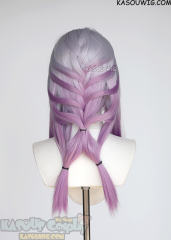 Honkai: Star Rail Castorice 135cm long silver lilac pink gradient wig