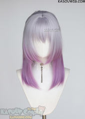 Honkai: Star Rail Castorice 135cm long silver lilac pink gradient wig