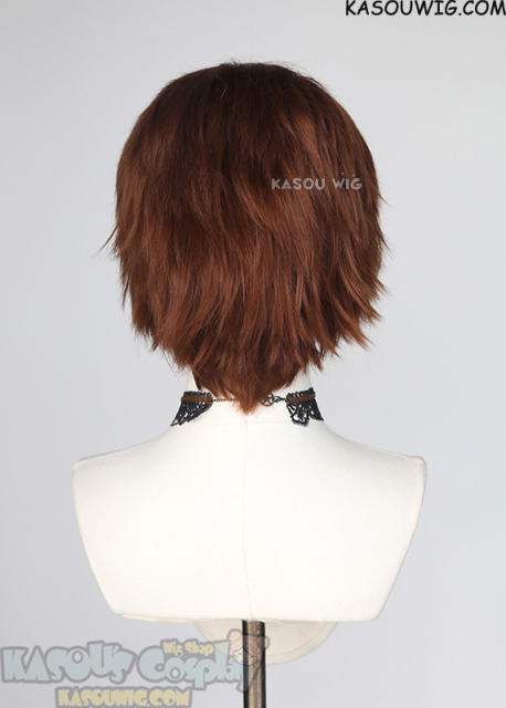 S-1 / KA026>>31cm / 12.2" short Walnut Brown layered wig, easy to style