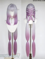 Honkai: Star Rail Castorice 135cm long silver lilac pink gradient wig