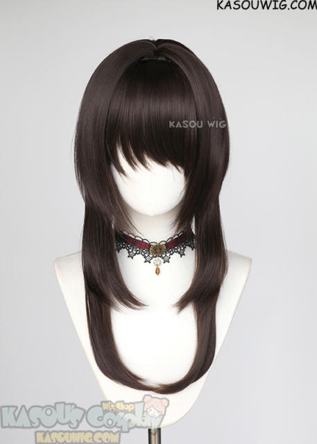 【63 Colors】M-4 short bob wig with 60cm long layered side bangs
