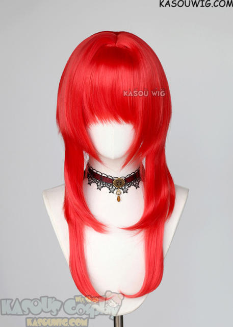 【63 Colors】M-4 short bob wig with 60cm long layered side bangs