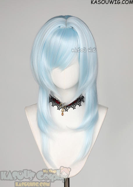 【63 Colors】M-4 short bob wig with 60cm long layered side bangs