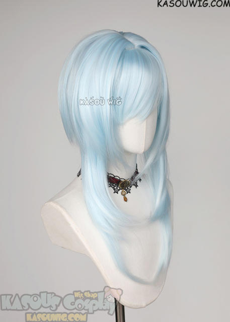 【63 Colors】M-4 short bob wig with 60cm long layered side bangs