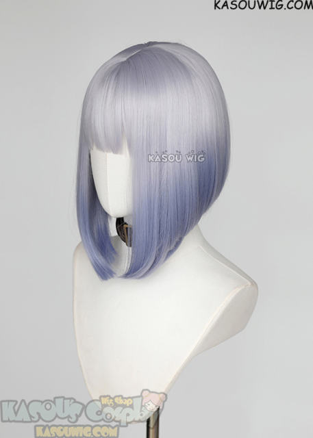 Rock is a Lady's Modesty Tamaki Shiraya silver blue ombre inverted bob wig