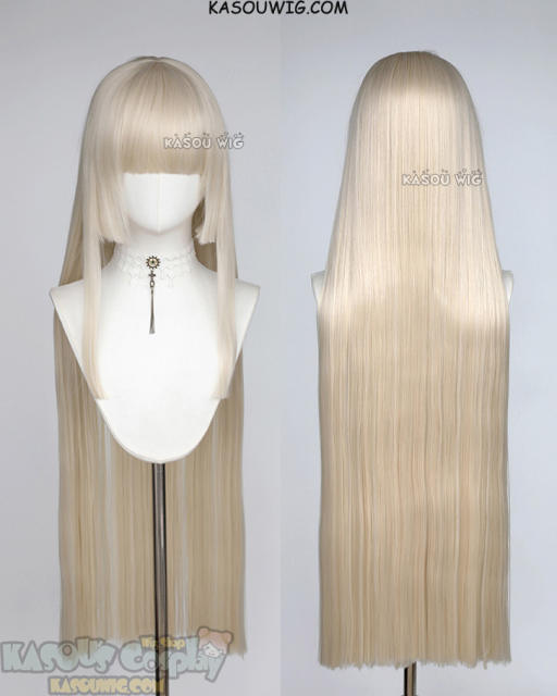 Tekken Lili 100cm long platinum blonde straight wig
