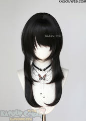 【63 Colors】M-4 short bob wig with 60cm long layered side bangs