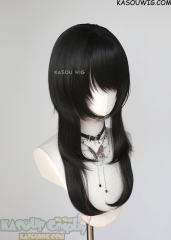 【63 Colors】M-4 short bob wig with 60cm long layered side bangs